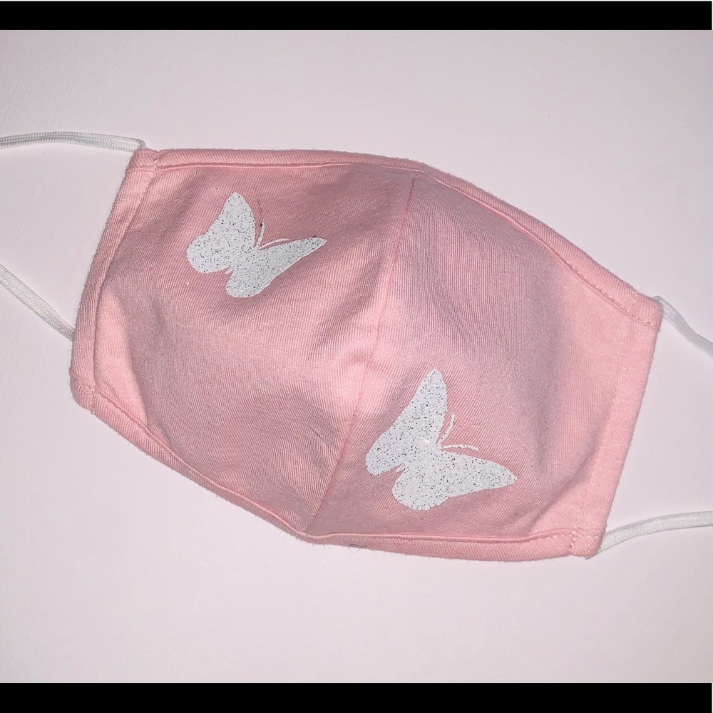 Pink butterfly mask